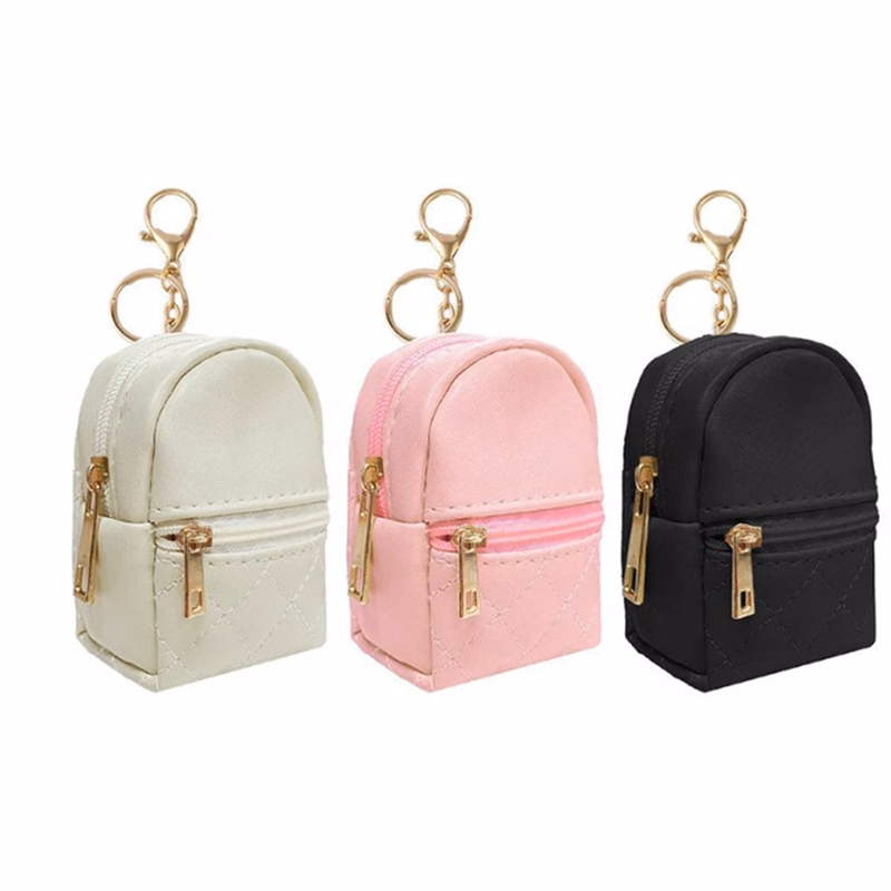 Mini Coin Purse Keychain Portable Storage Charm