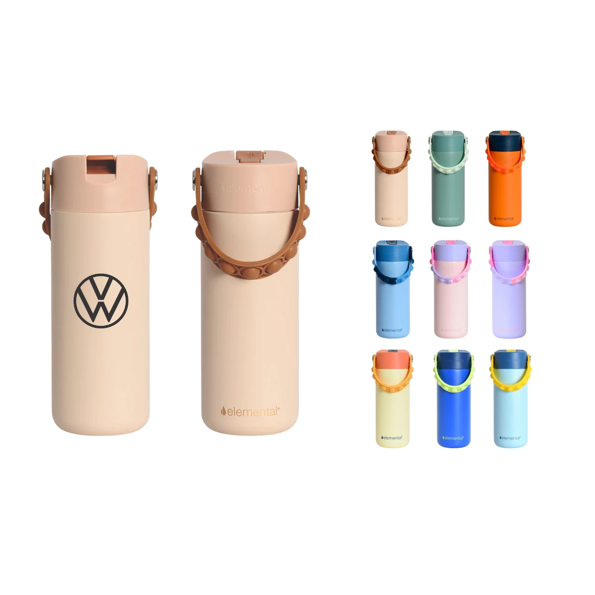 Elemental® Core Series 18oz Pop Fidget Stainless Steel Water Bottle - Vacuum Insulated - BPA-Free 1