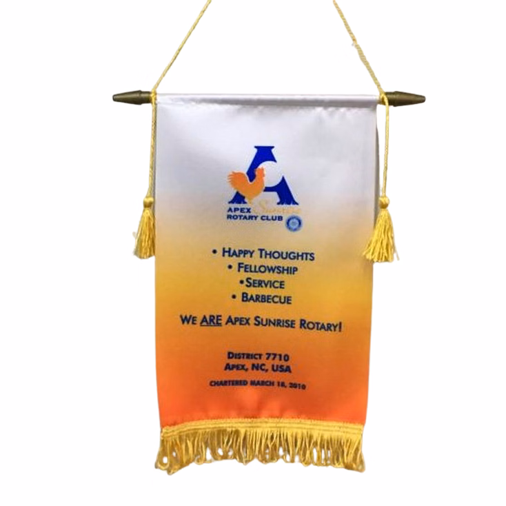 Podium Banner - Custom Satin Poly Wall and Club