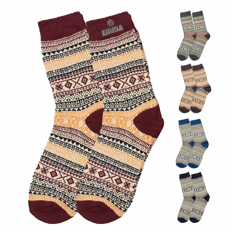 Winter Womens Vintage Wool Socks