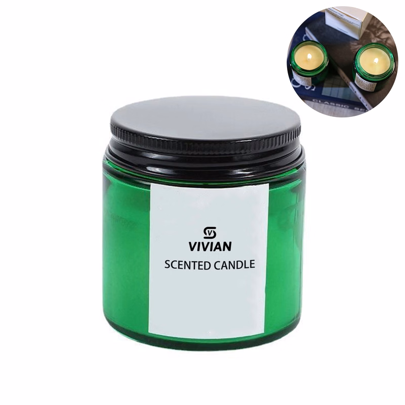 7.5 Oz. Scented Candles In Glass Jar W/ Lid