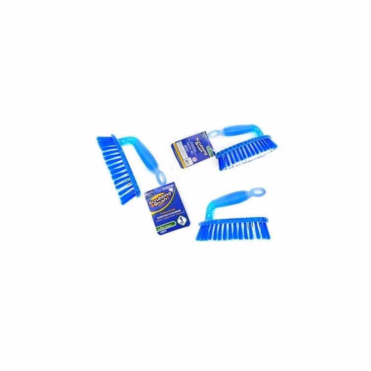 Scrubbing Brush with Handle Blue