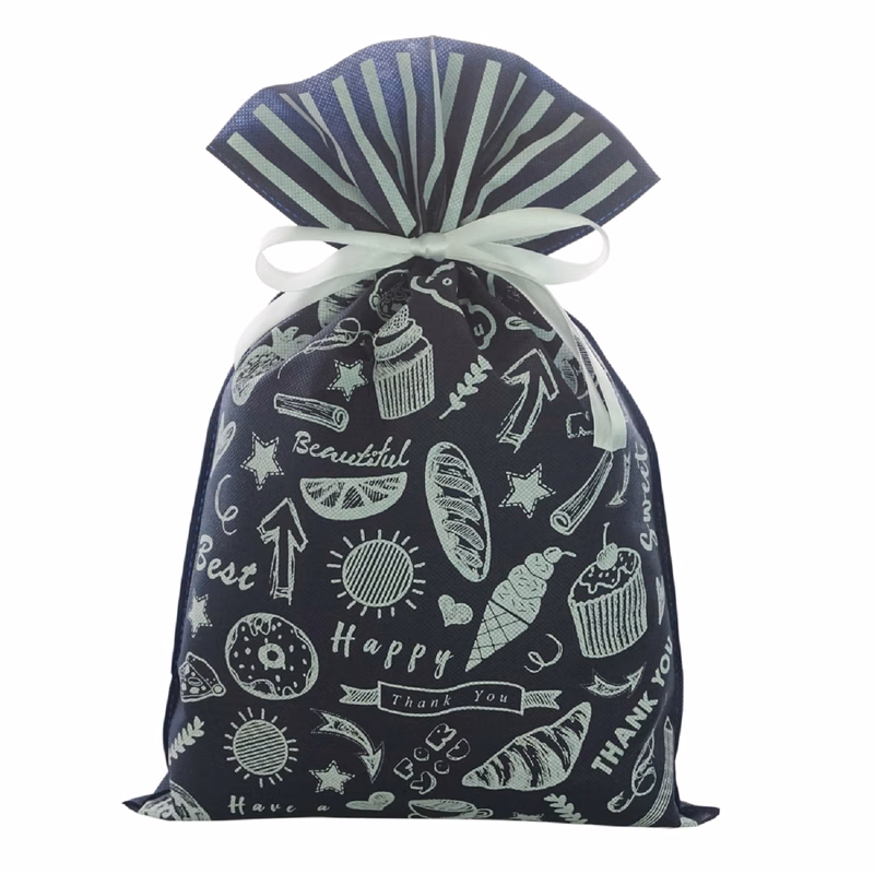 Non Woven Drawstring Festival Pouch Bag