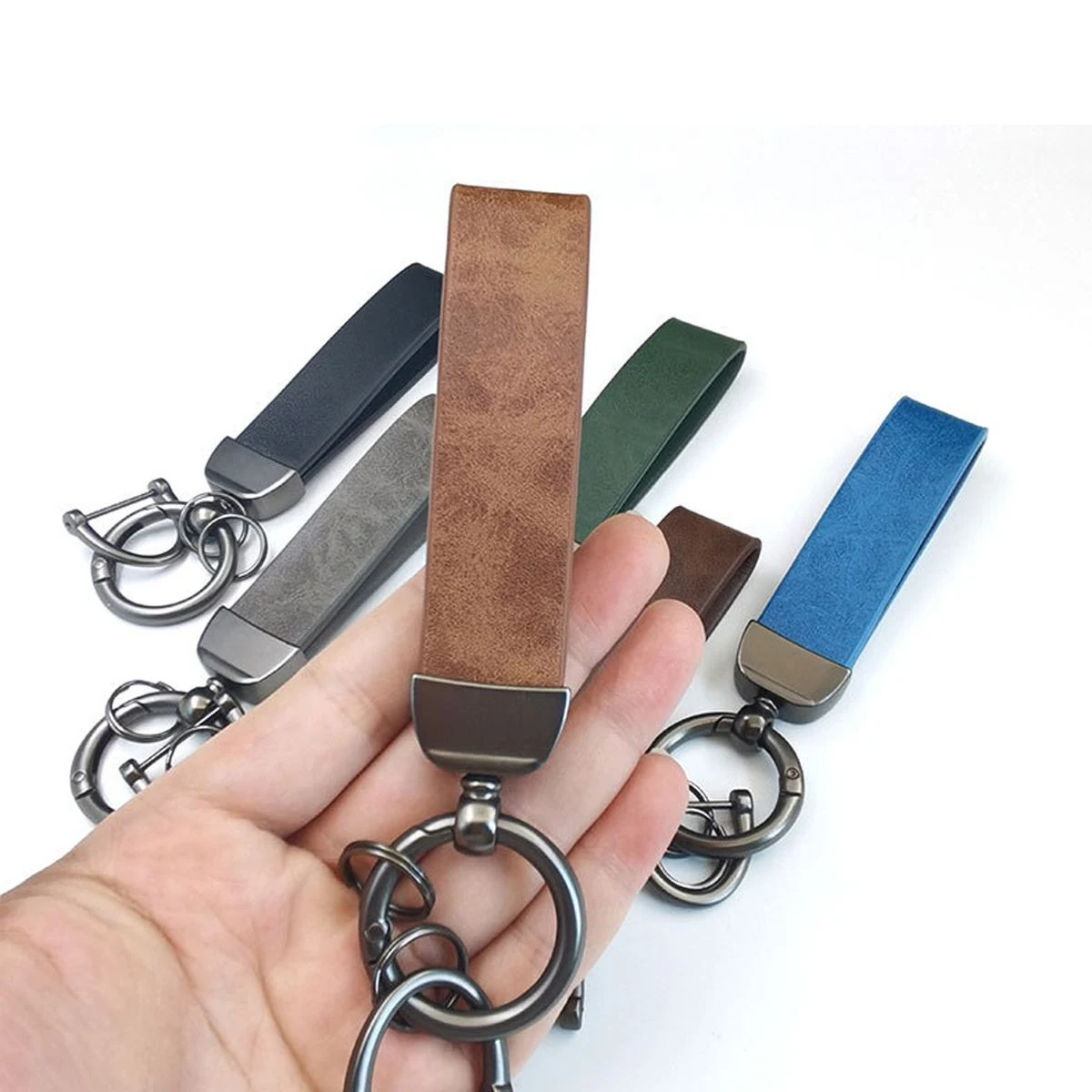 Faux Leather Keychain 1