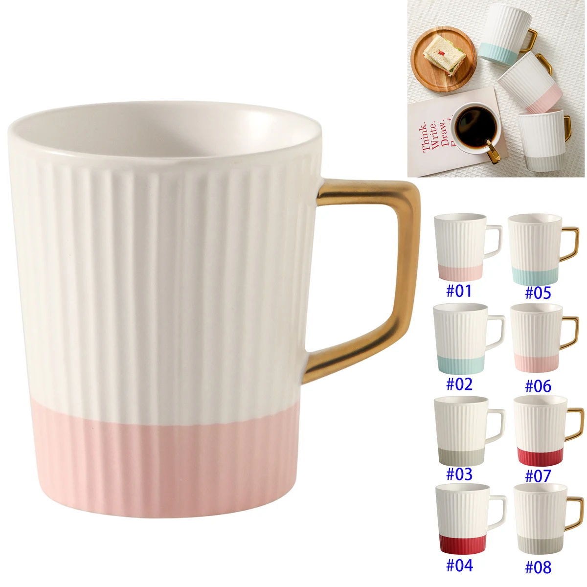 Ceramic Round Office Tea Cup 1