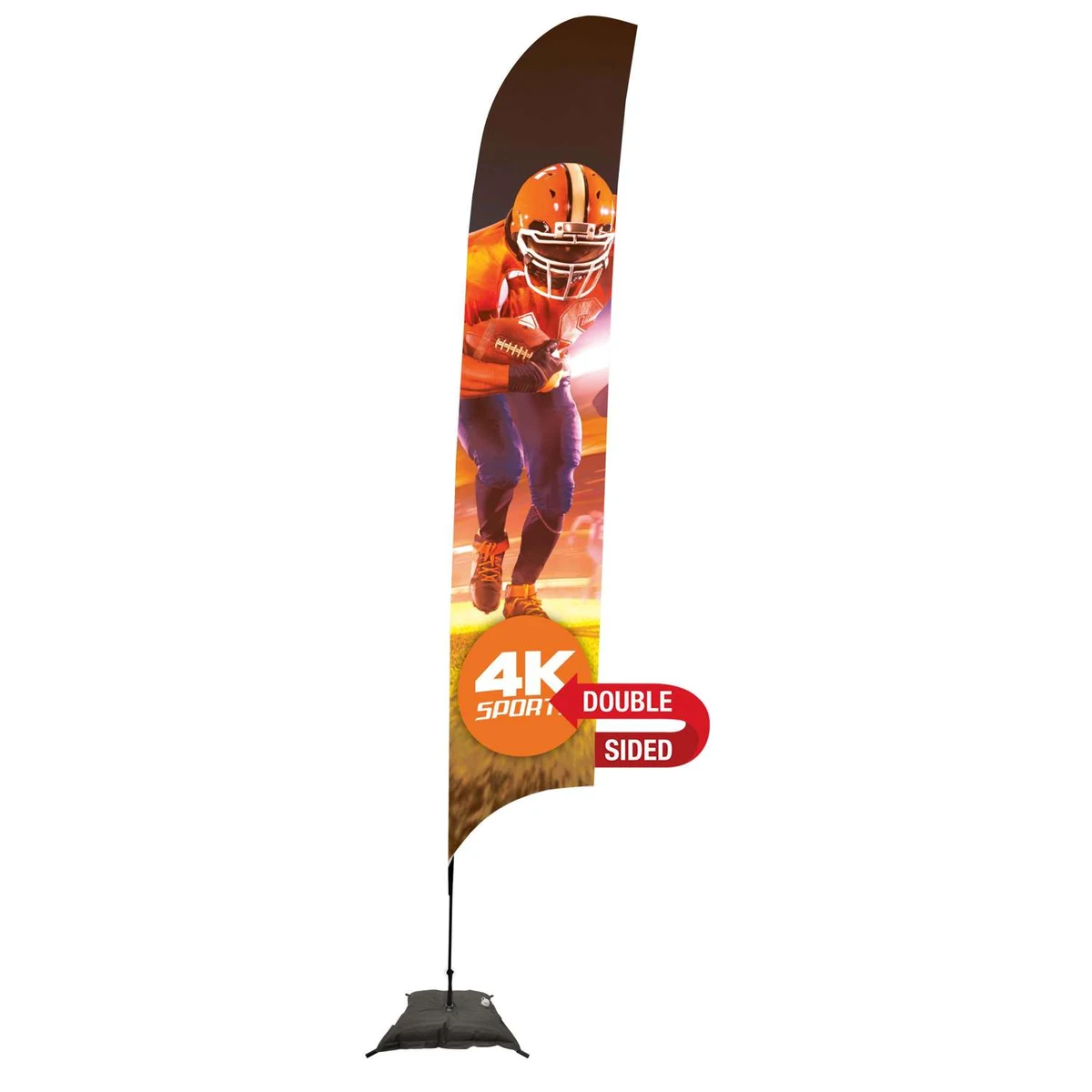 17' Streamline Razor Sail Sign Kit (Double-Sided with Scissor Base) 1