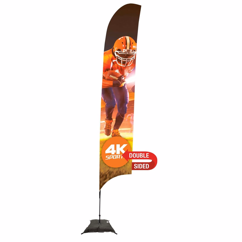 17' Streamline Razor Sail Sign Kit (Double-Sided with Scissor Base)