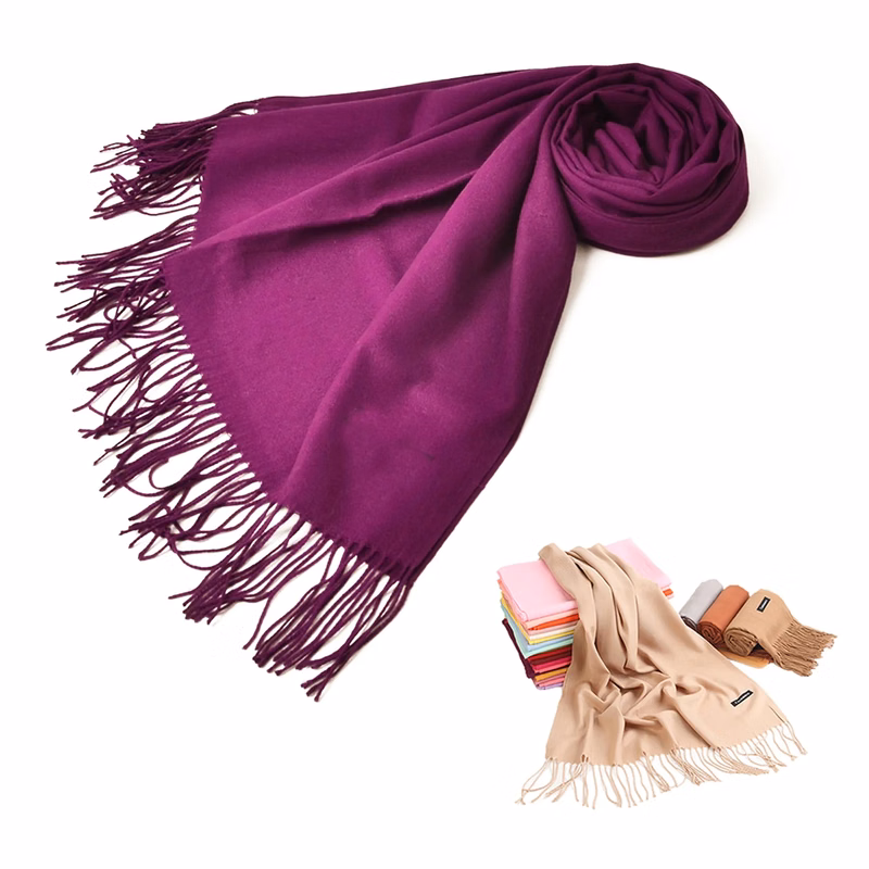 Solid Color Winter Soft Pashmina Scarf
