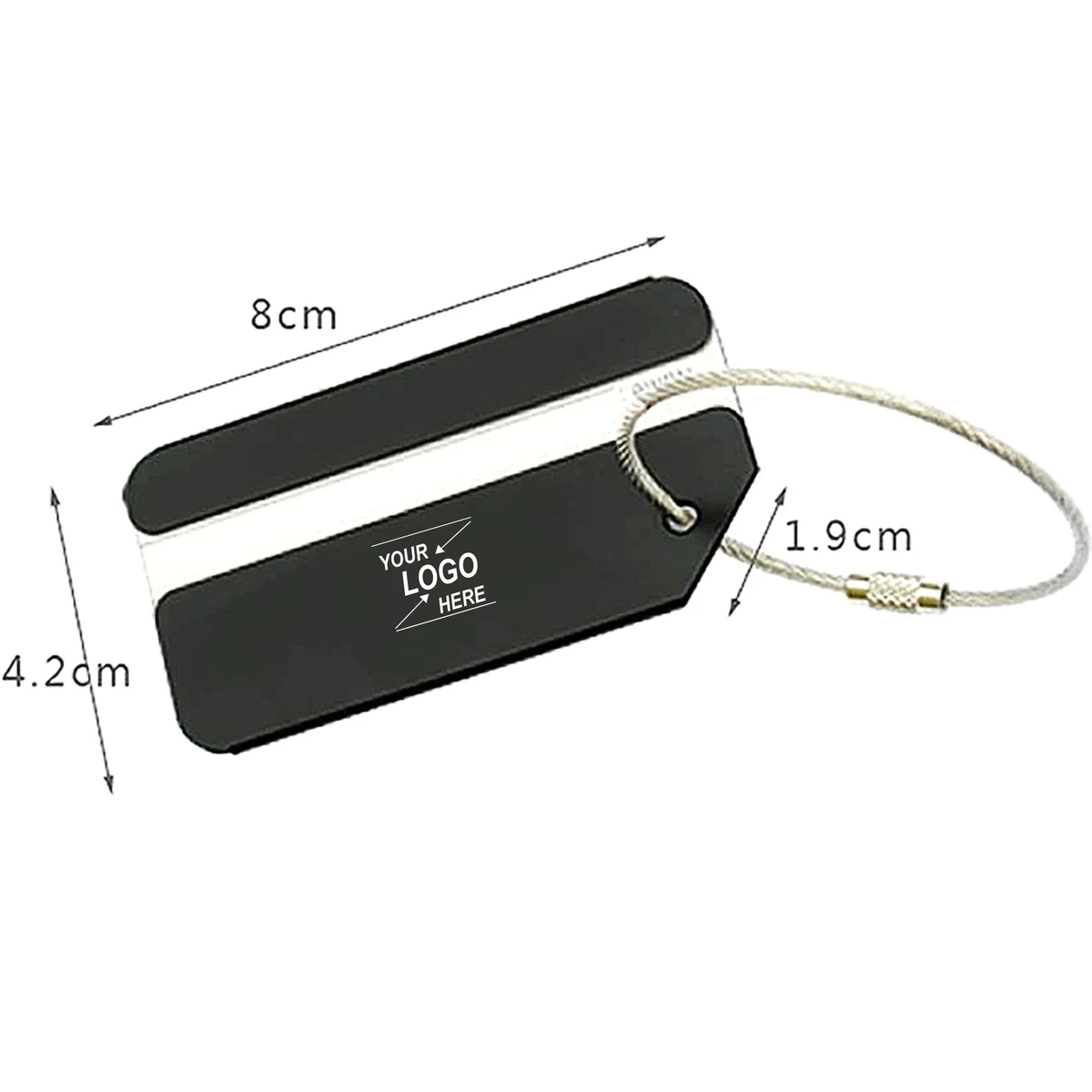 Aluminum Luggage Tag w/Name Card 1
