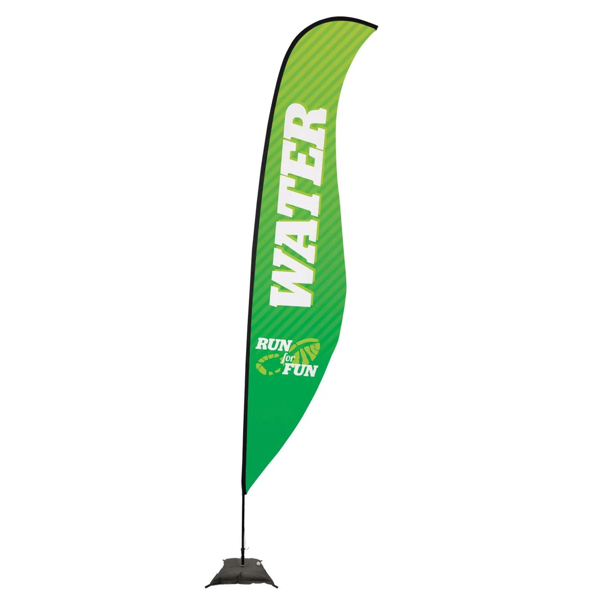 17' Premium Sabre Sail Sign Kit (Single-Sided with Scissor Base) 1