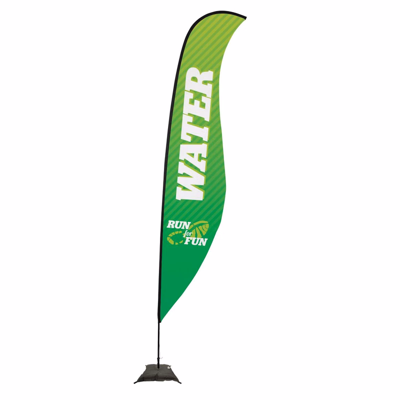 17' Premium Sabre Sail Sign Kit (Single-Sided with Scissor Base)