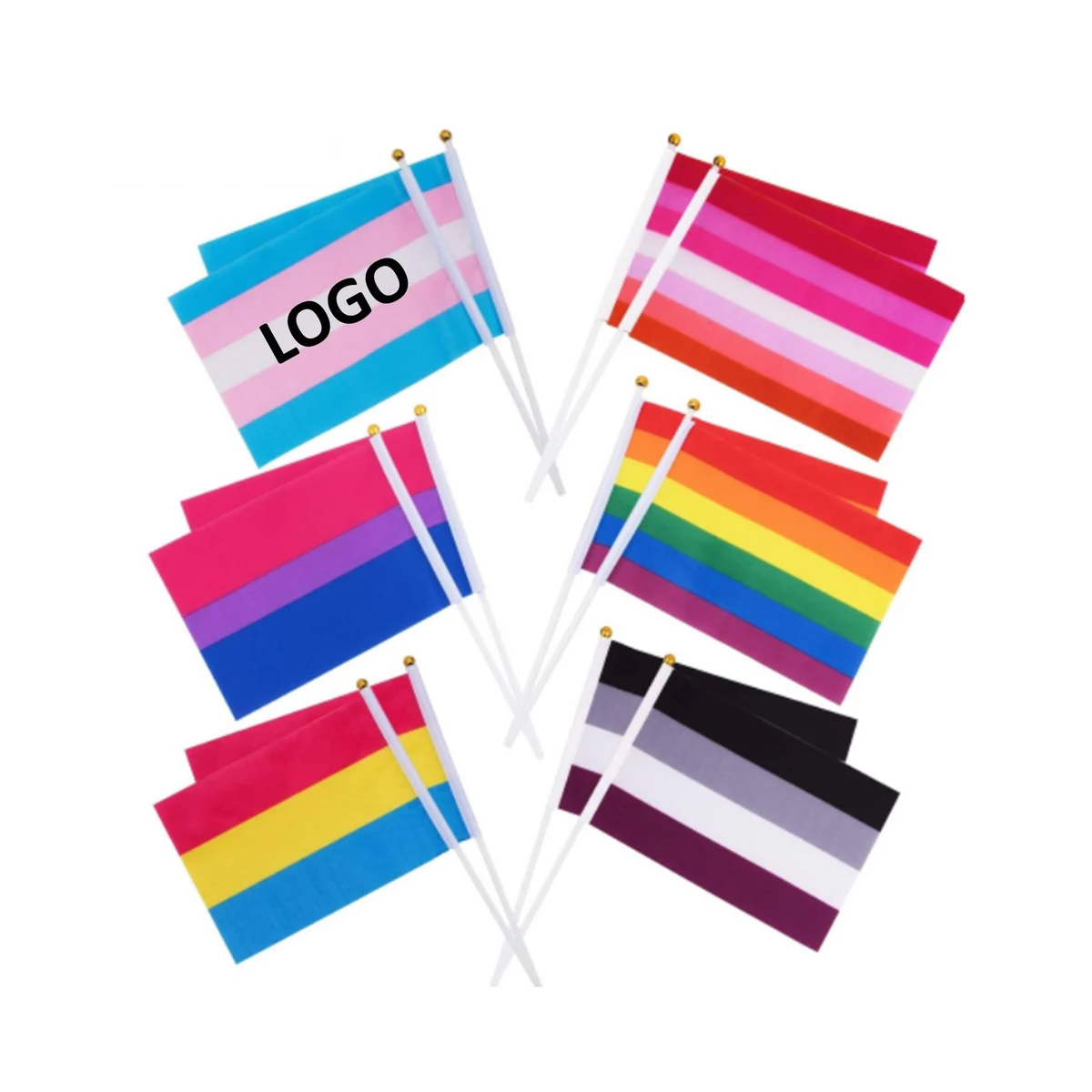 Mini Handheld LGBT Flag 1