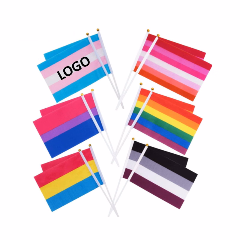 Mini Handheld LGBT Flag