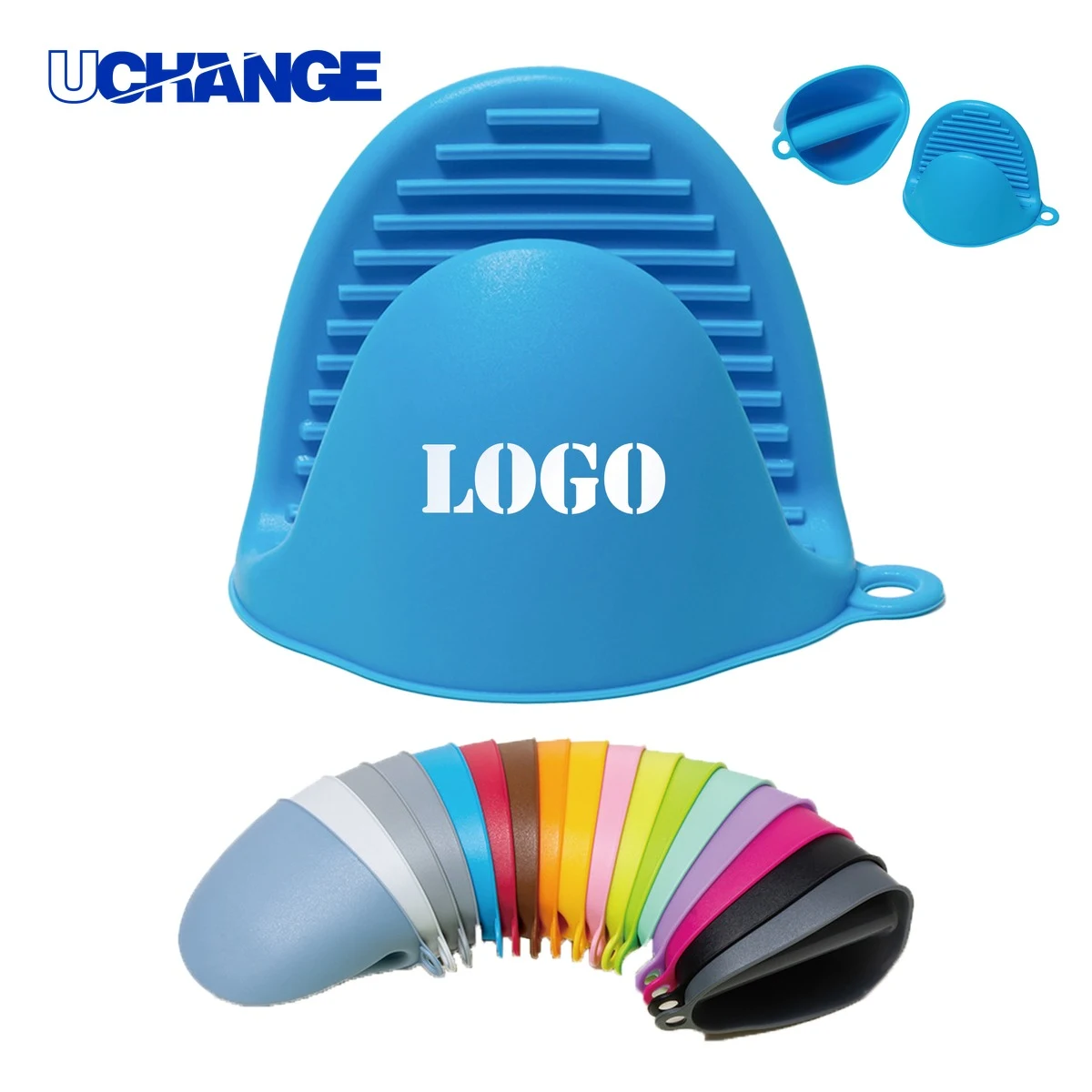 Silicone Oven Mitt Heat Insulation Glove Clip 1