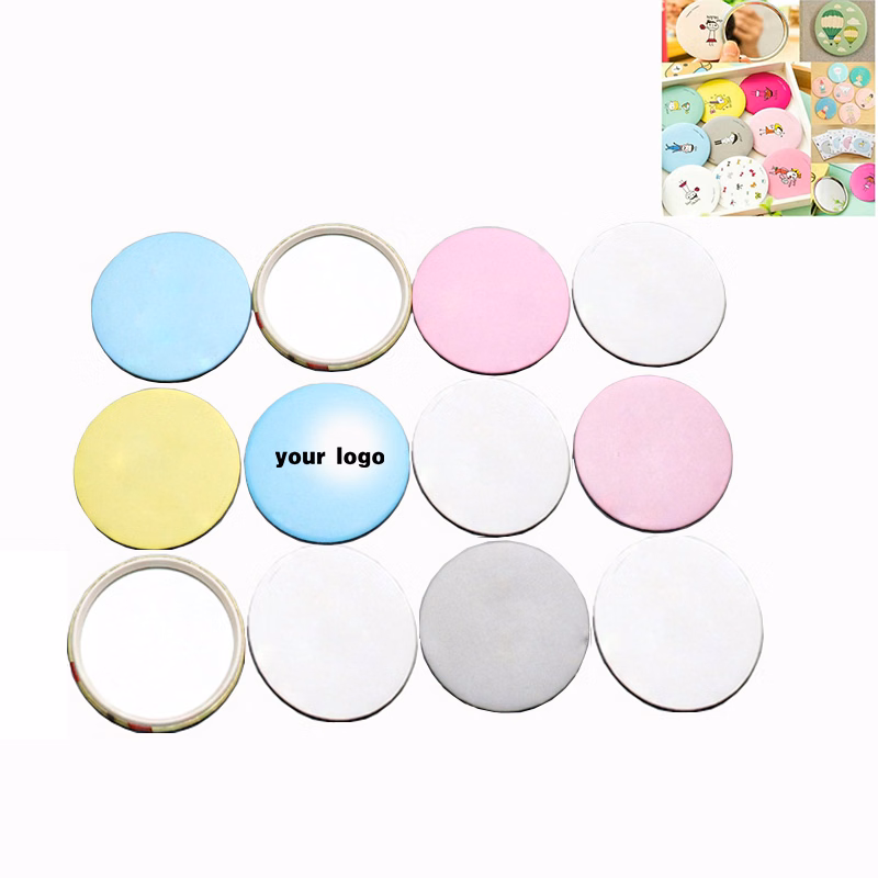 Portable Compact Tinplate Pocket Cosmetic Mirror