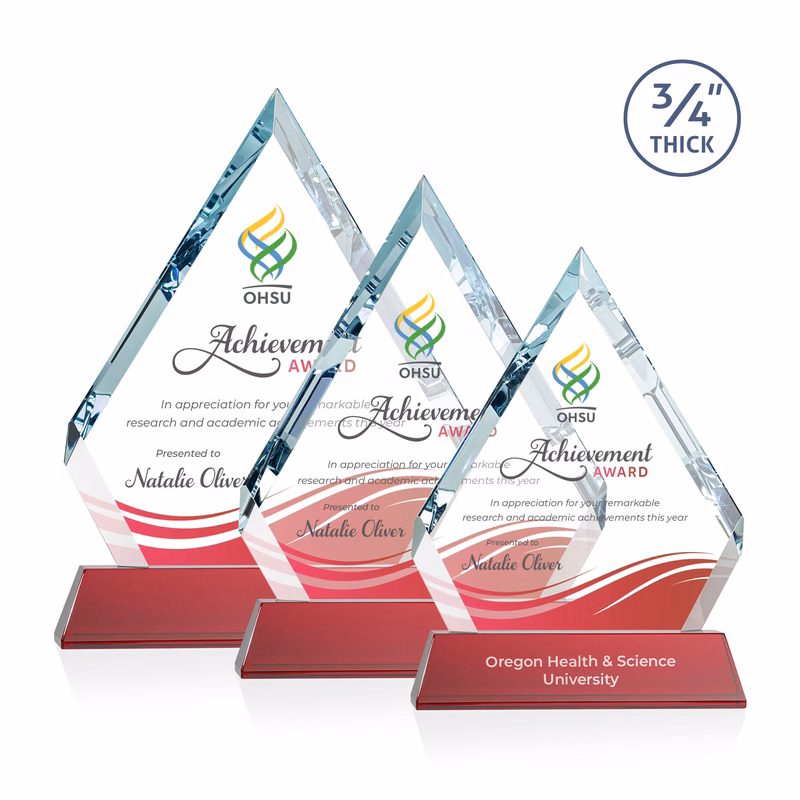 Apex VividPrint™ Award on Newhaven Base - Red