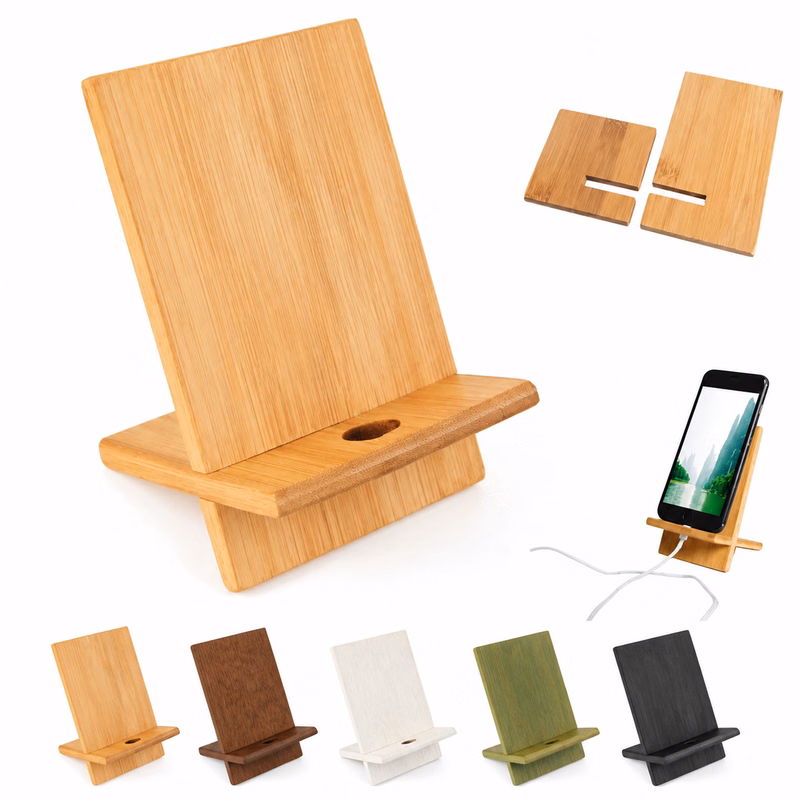 Eco-Friendly Bamboo Phone Holder