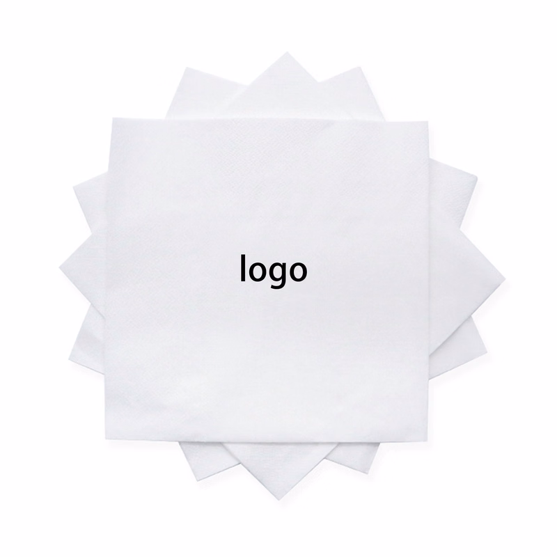 White 3 Ply Colored Beverage Napkins