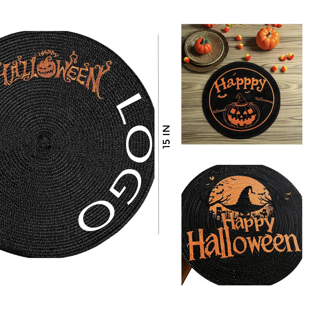 MOQ 50 PCS Festive Halloween Table Mat 1