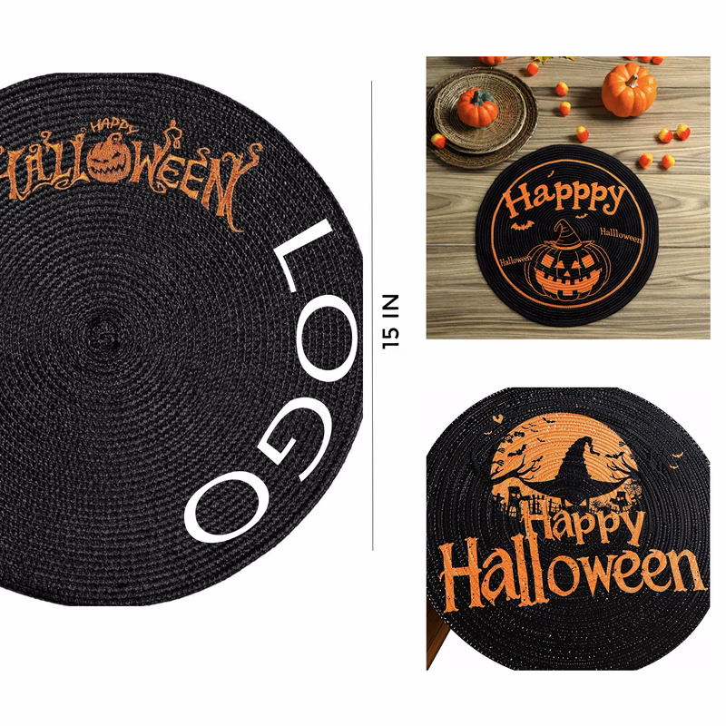 MOQ 50 PCS Festive Halloween Table Mat