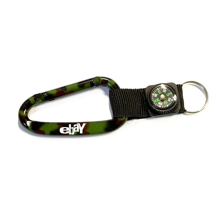 Camouflage Carabiner with Compass 1