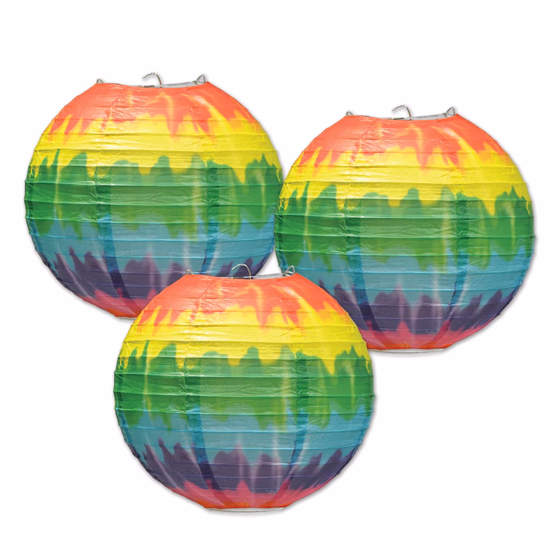 Tie-Dye Paper Lanterns