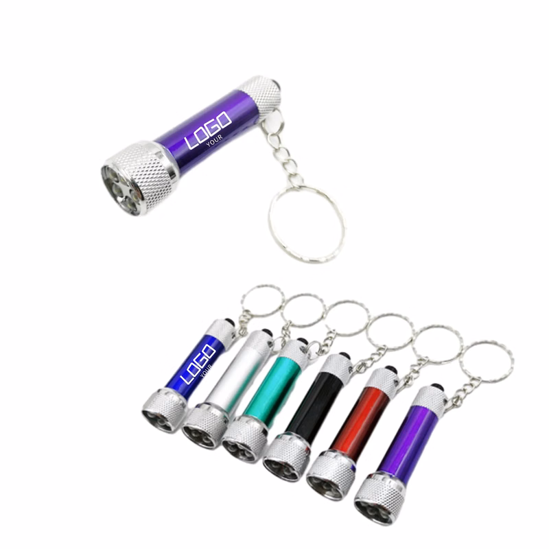 MOQ 50 PCS Mini Torch Light With Key Chain