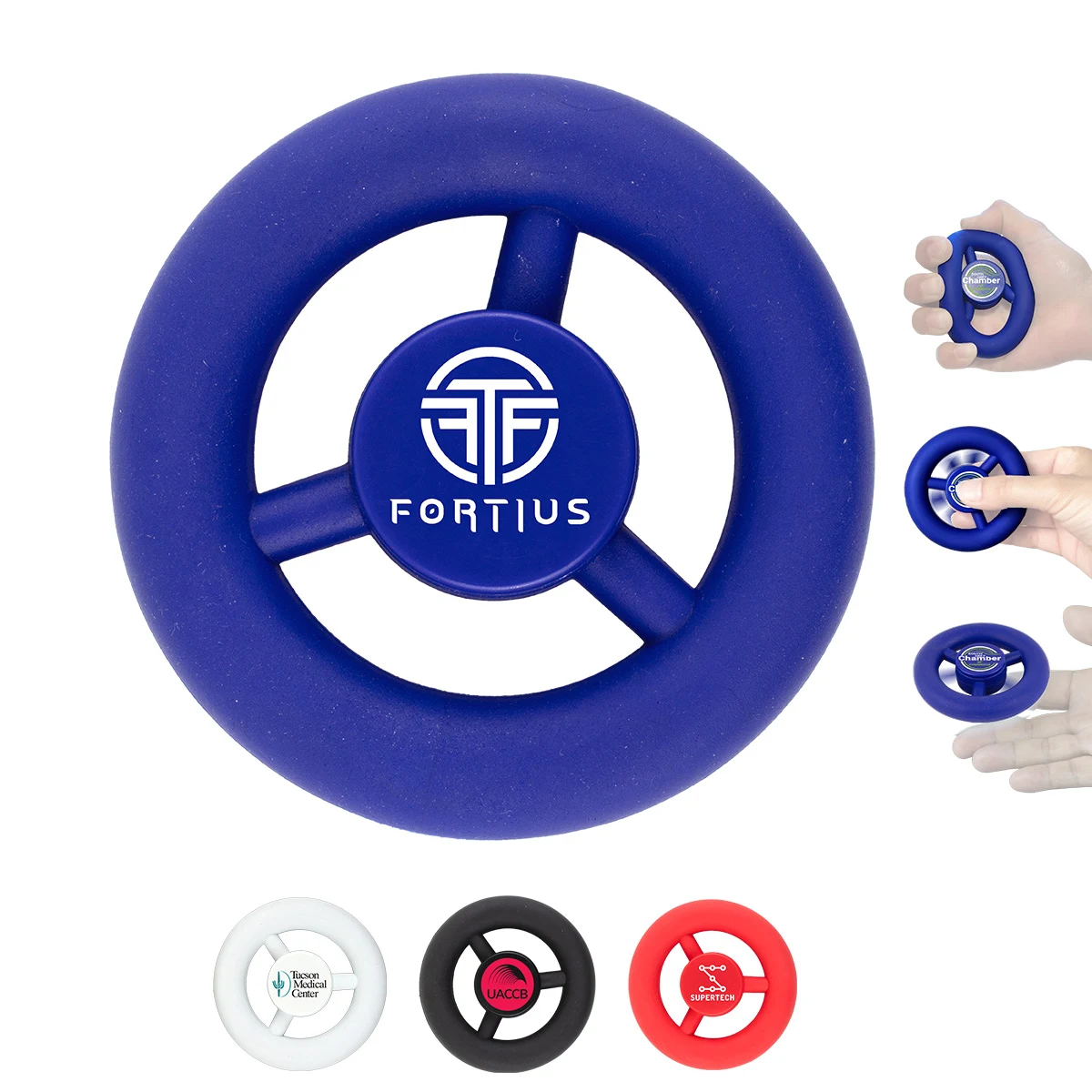 "SPIN SQUEEZE" Rubber Grip and Squeeze Spinning Stress Relieving & Exerciser 1
