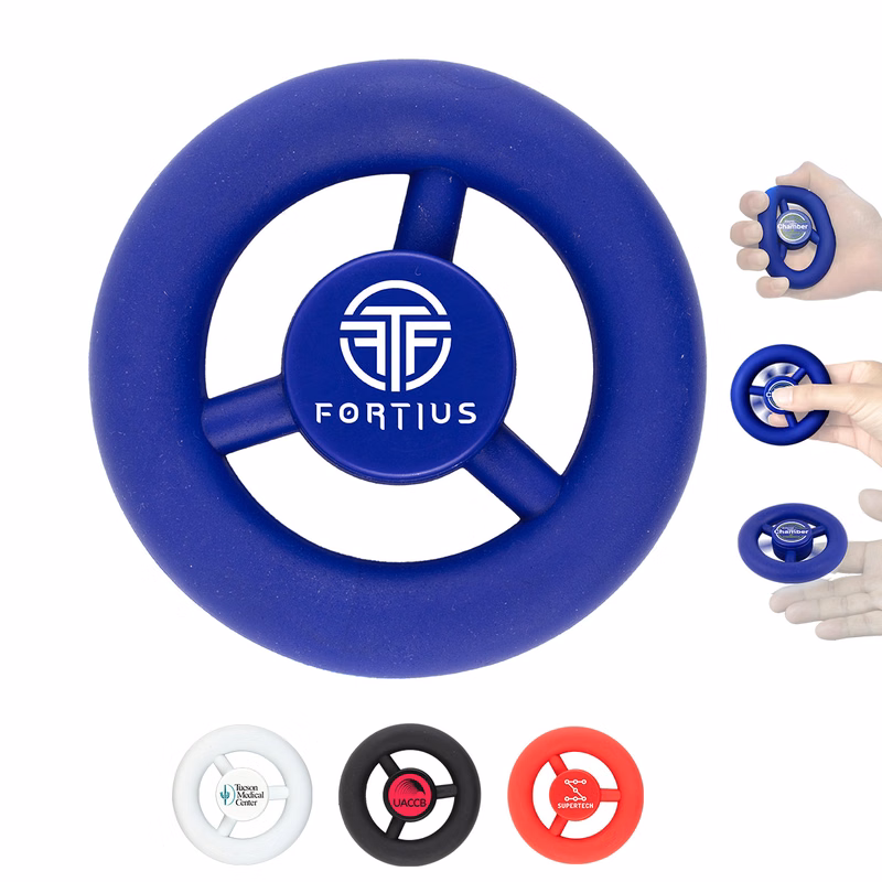 "SPIN SQUEEZE" Rubber Grip and Squeeze Spinning Stress Relieving & Exerciser