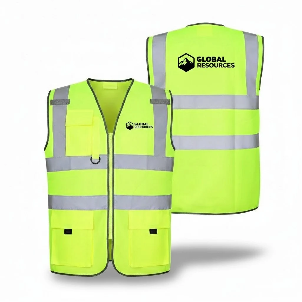 Hi Vis Reflective Safety Vest with Pockets 1