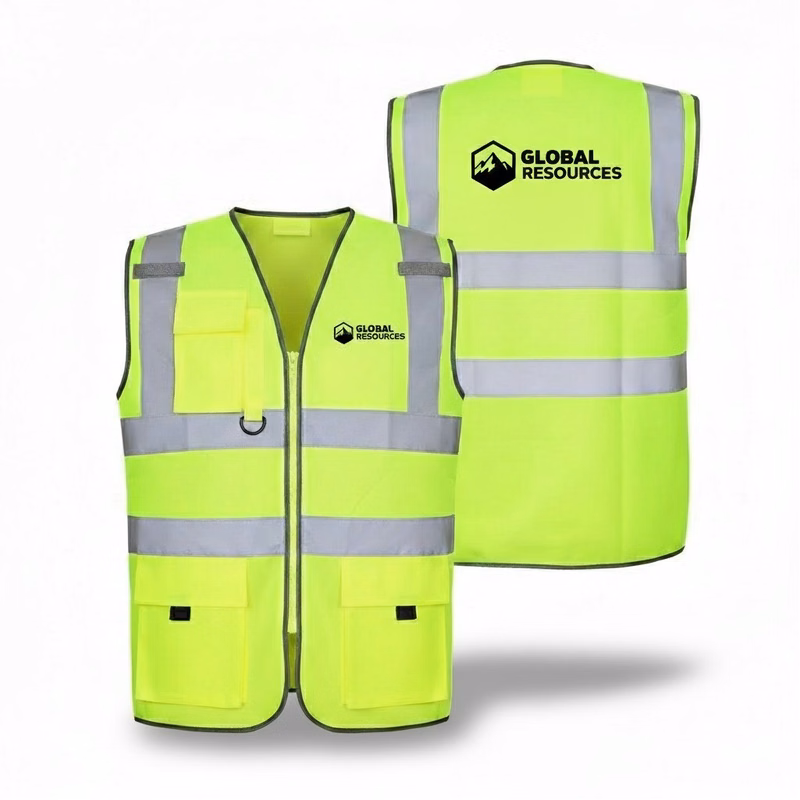 Hi Vis Reflective Safety Vest with Pockets