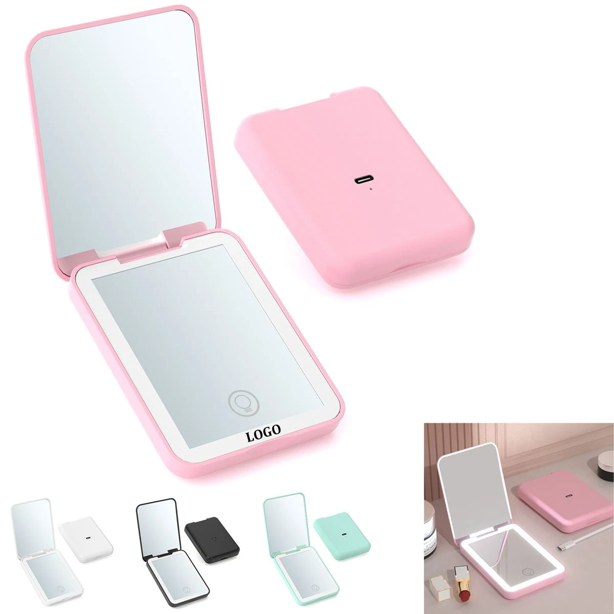 Rechargeable LED Compact Mirror 1