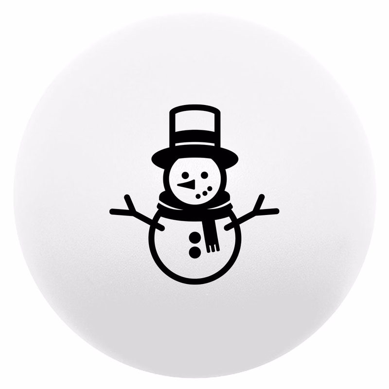 Snowman Round Stress Ball