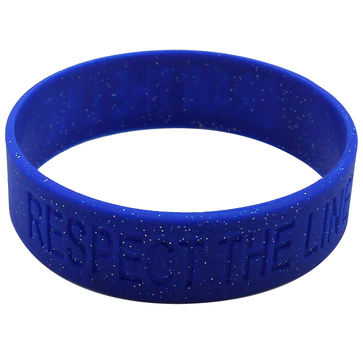 Debossed Silicone Bracelets: 25mm 1