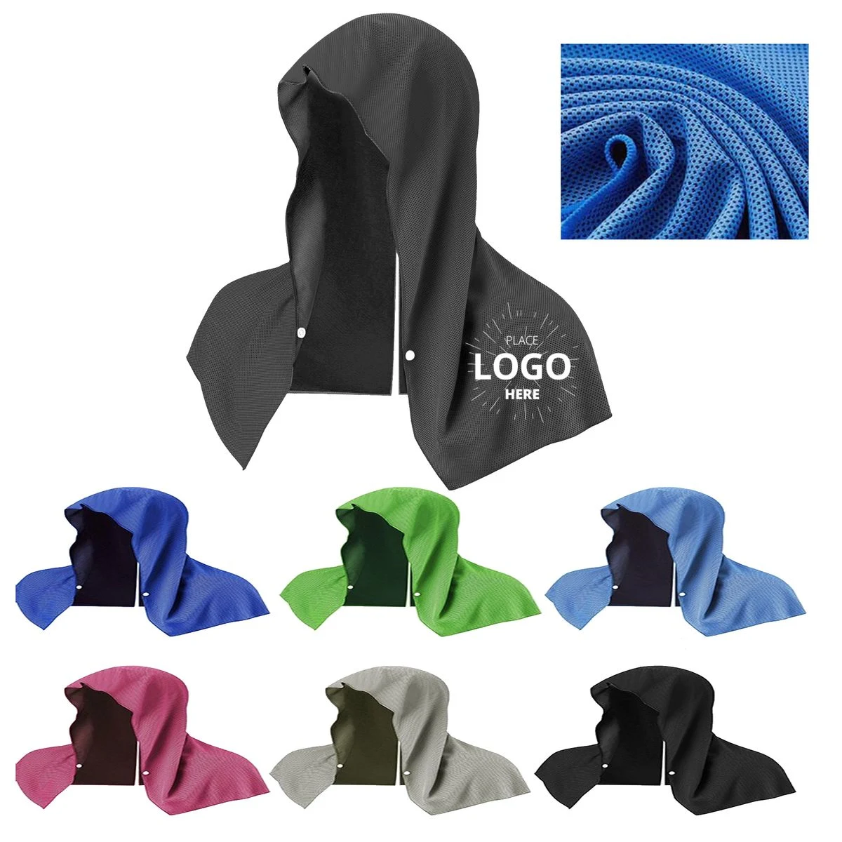 Reusable Polyester Hoodie Headband 1