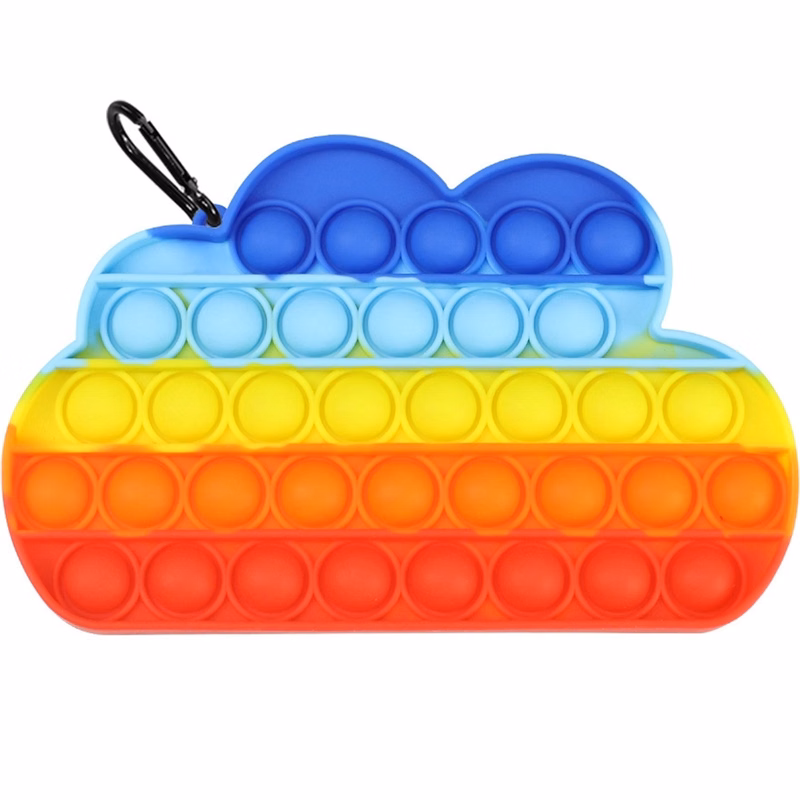 Rainbow clouds Push Pop Bubble Sensory Fidget Toys