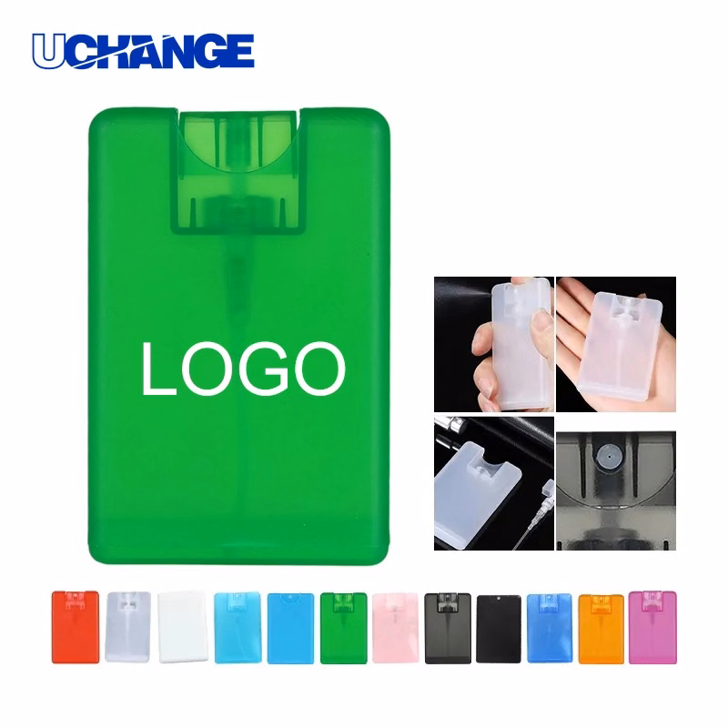 Hand Sanitizer Spray Bottle 20ml Card Shape with Logo Imprint