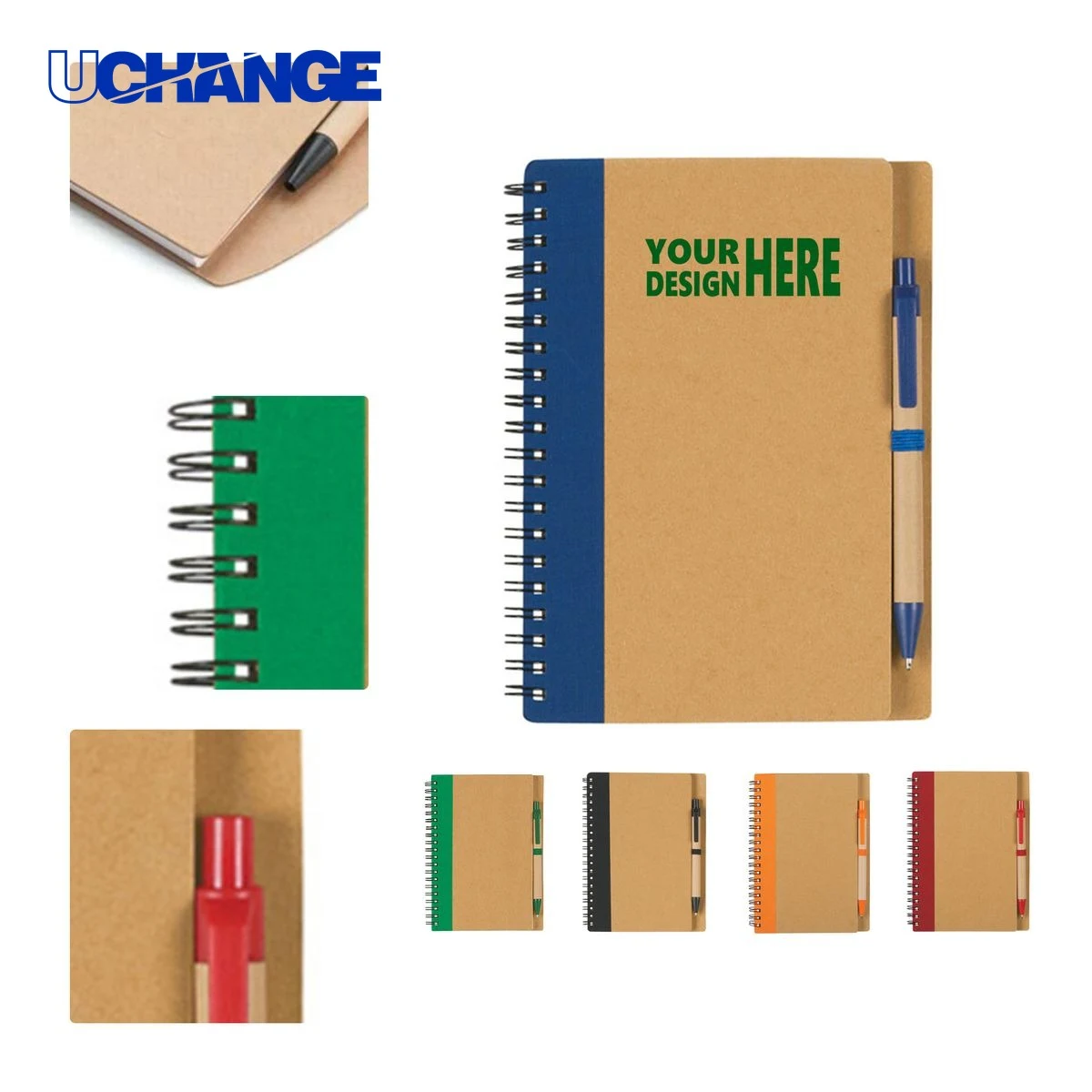Custom Spiral Notepad Journal with Pen for Notes 1