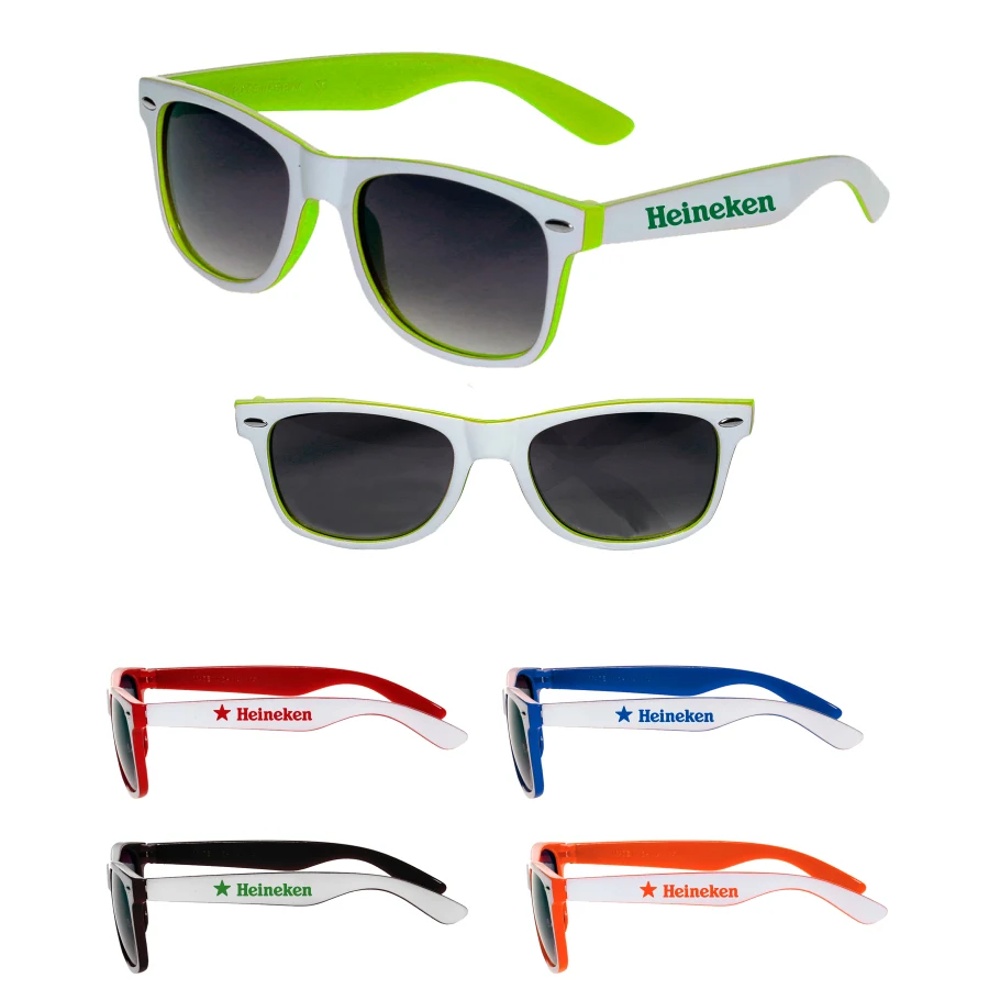 Two Color White Malibu Sunglasses 1