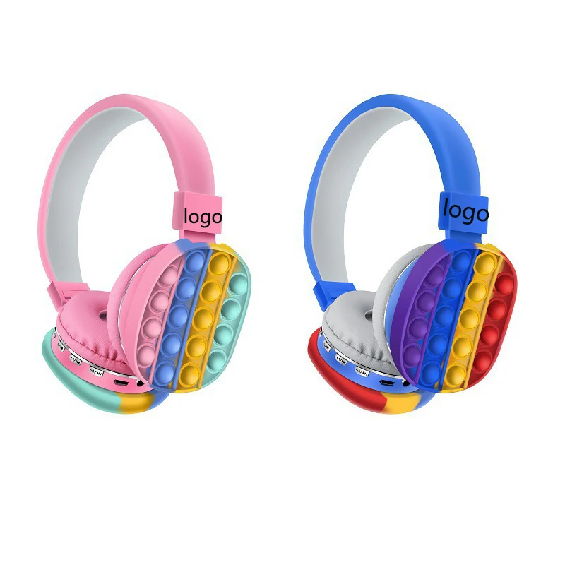 Head-mounted Unicorn Silicone AH-806E Wireless Decompression Bluetooth Stereo Earphone/Microphone 1