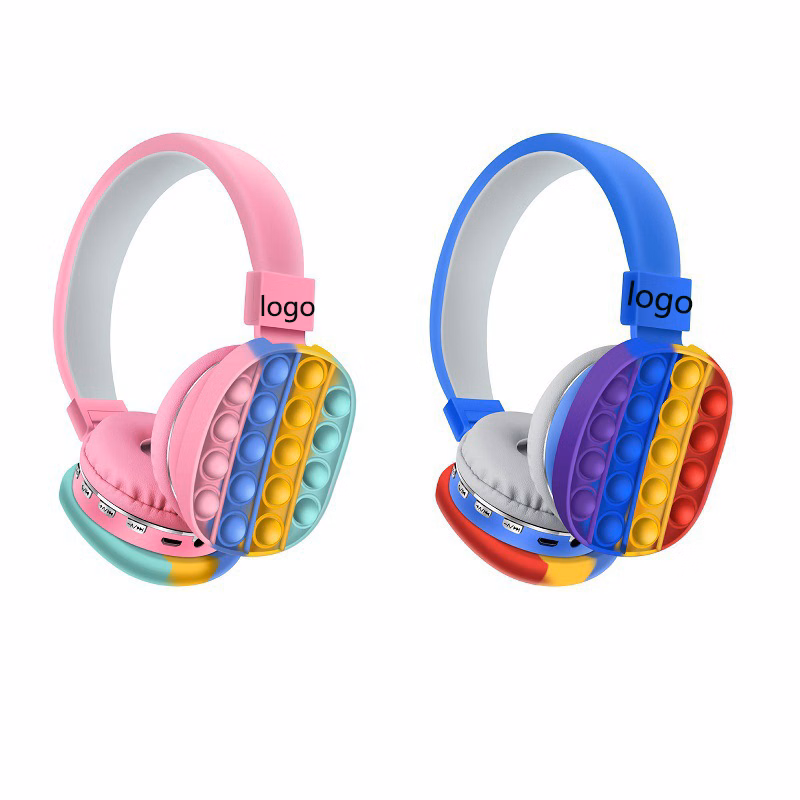 Head-mounted Unicorn Silicone AH-806E Wireless Decompression Bluetooth Stereo Earphone/Microphone