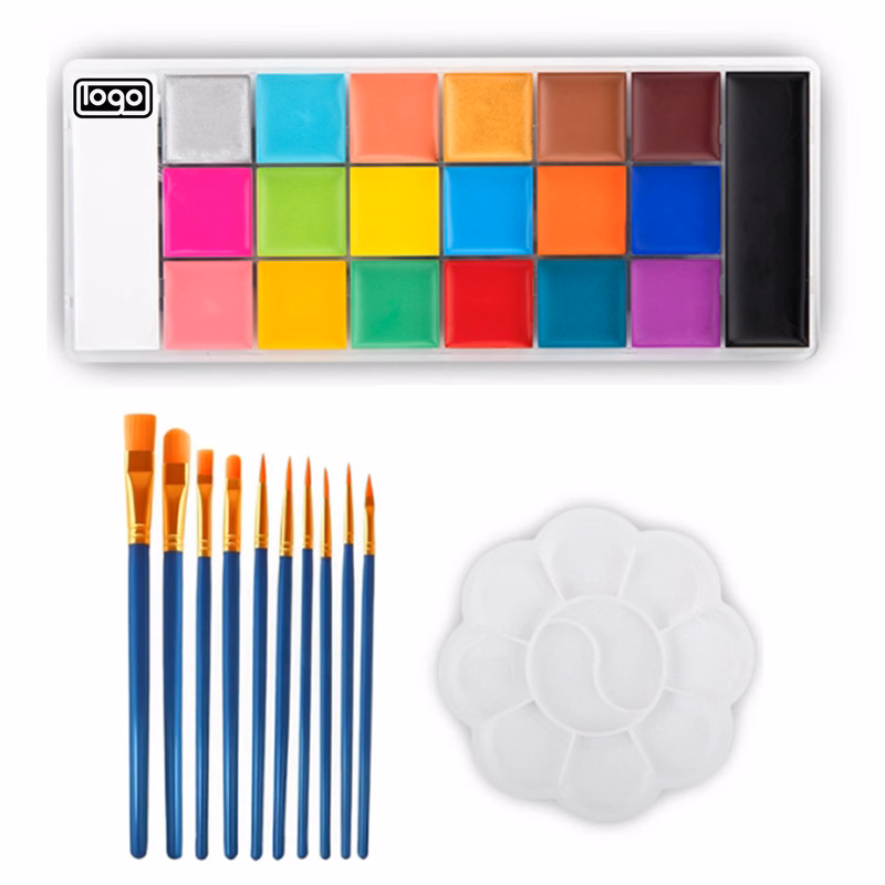 20-Color Face Body Paint Set