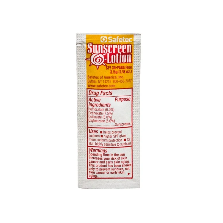 Safetec SPF 30 Sunscreen Packet 1