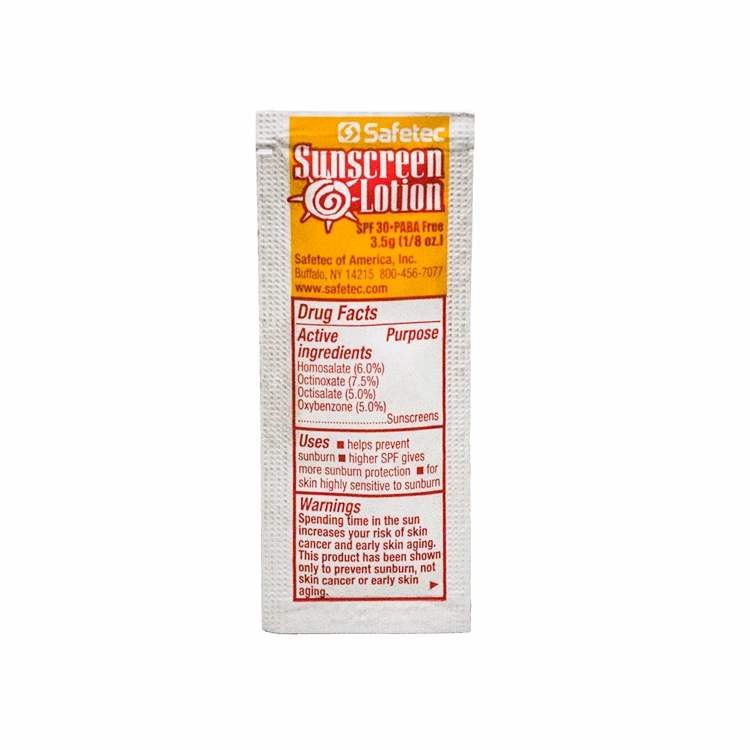 Safetec SPF 30 Sunscreen Packet
