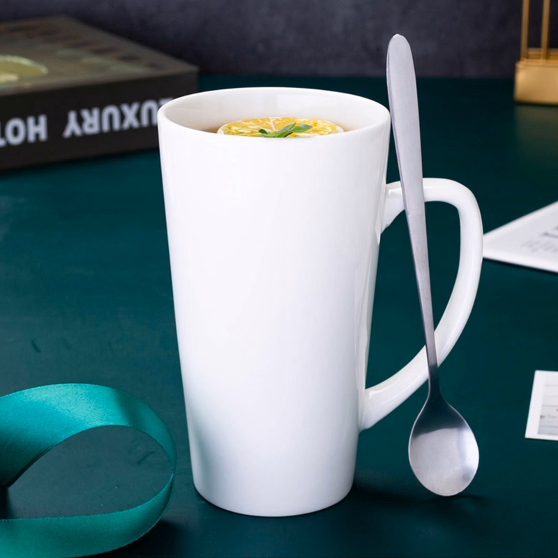 17oz Cone-Shaped Large Capacity Coffee Ceramic Mug