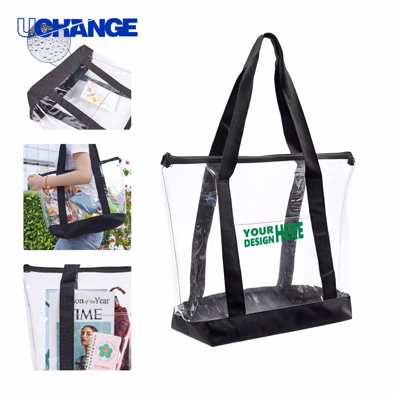 Large Capacity Transparent PVC Tote Bag