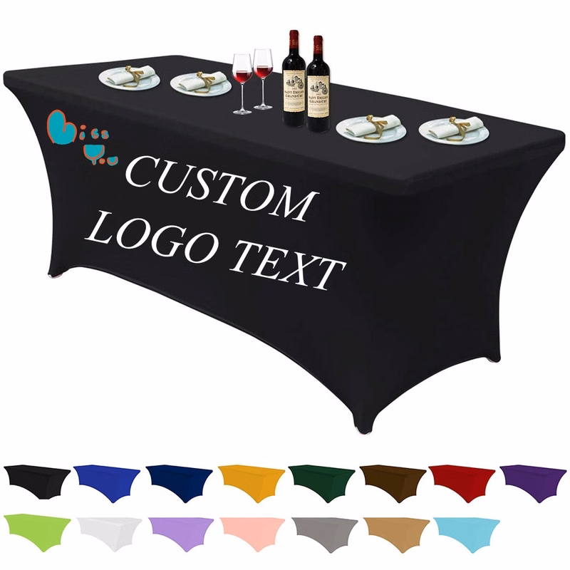 6ft Form Fitting Stretch Table Throws - Dye Sublimation