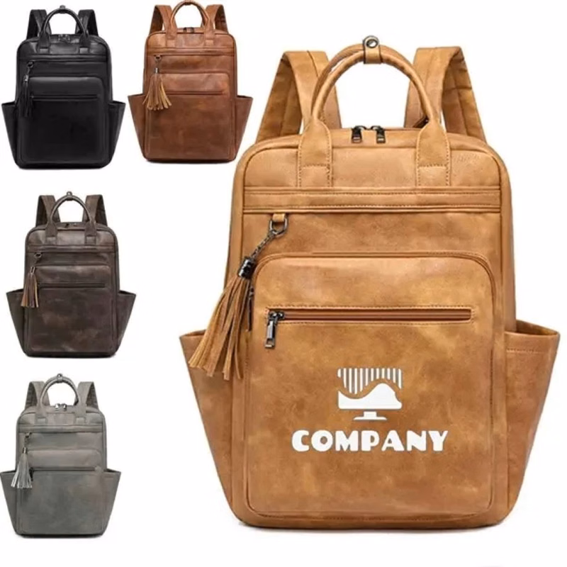 Vintage PU Leather Backpacks