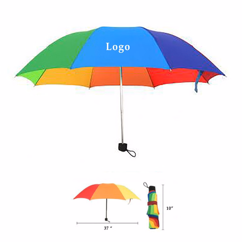 Custom Rainbow Folding Umbrella