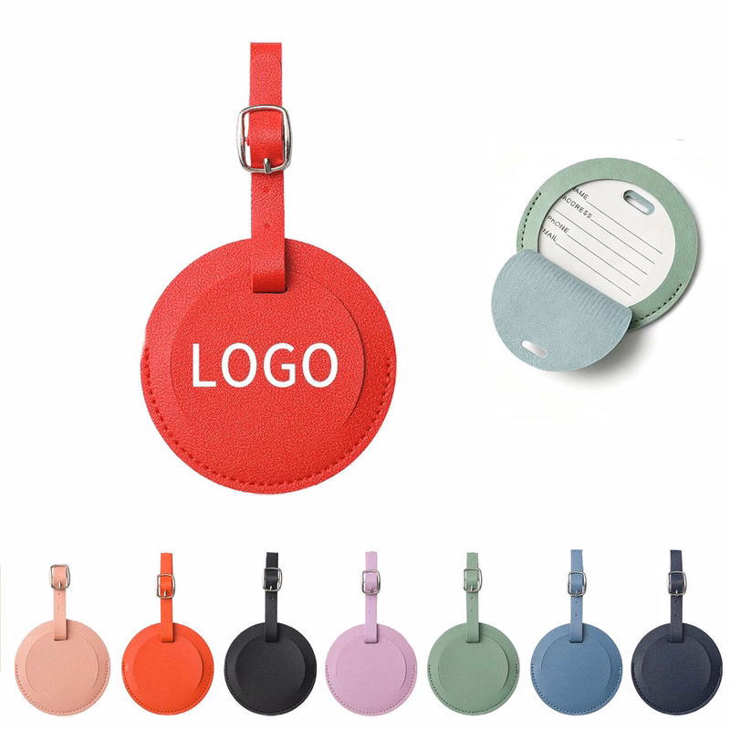 PU Round Luggage Tag